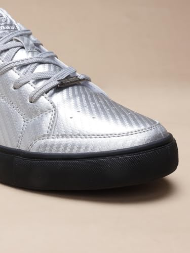OFF LIMITS Men Skyline Select Casual Sneakers,Silver/Black,9 UK