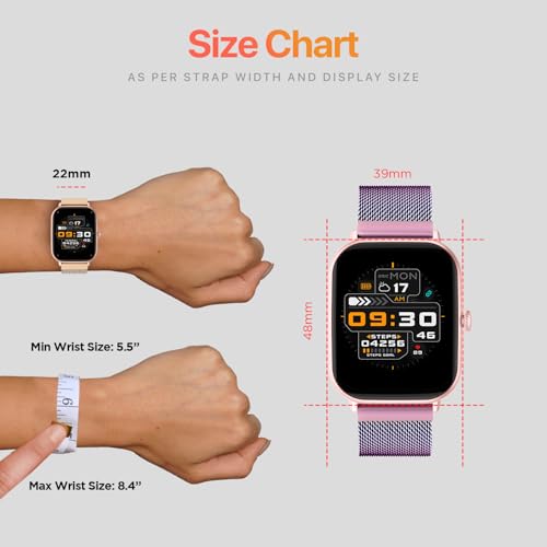 Fire-Boltt Ninja Call Pro Max Ultra Bluetooth Calling Smart Watch, 2.01" HD Display, 120+ Sports Modes, Health Suite, AI Voice Assistance, SpO2 Smartwatch for Men & Women - Rainbow Link