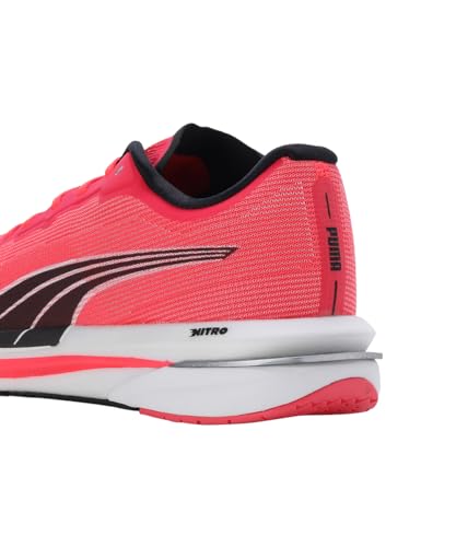 Puma Womens Velocity Nitro WNS Sunblaze-White-Black Running Shoe - SaumyasStore