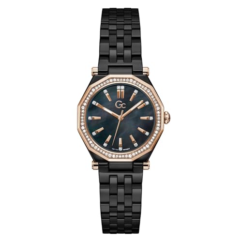 GUESS Collection Gleam Black Round Dial Analog Women's Watch - Z59002L2