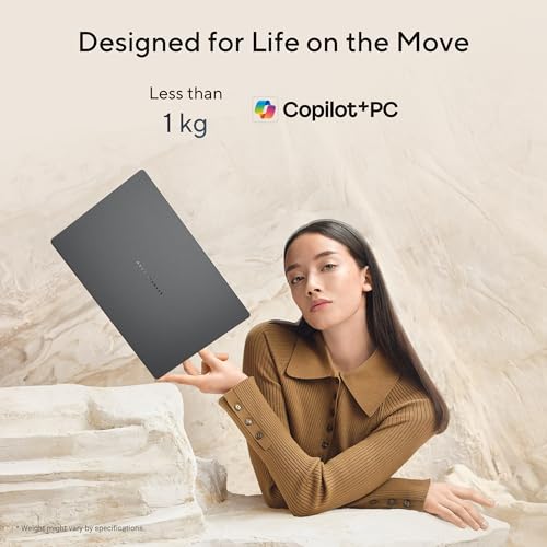 ASUS Zenbook A14 (2026),Snapdragon X2 Elite,NPU Upto 80TOPS,Qualcomm Adreno iGPU,16GB RAM,512GB SSD,FHD+ OLED, 14"(35.5 cm),Win 11,M365 Basic(1Y),Office 24,Iceland Gray,0.99 Kg,UX3407NA-QD226WS,AI PC