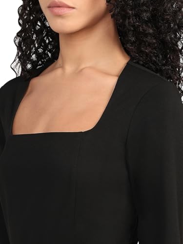 VERO MODA Womens Midi Dress Black