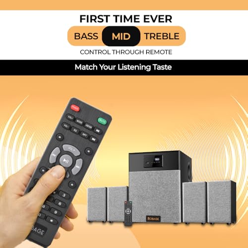 OBAGE Newly Launched Classic-6 120W 4.1 Home Theatre System with HDMI ARC, Optical in, Bluetooth V5.3, USD,FM, AUX