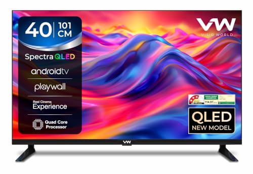 Visio World VW 101 cm (40 inches) Smartchoice Spectra Series Full HD Smart QLED Android TV VW40AQ3