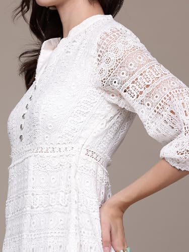 Label RITU KUMAR White Perrie Short Dress