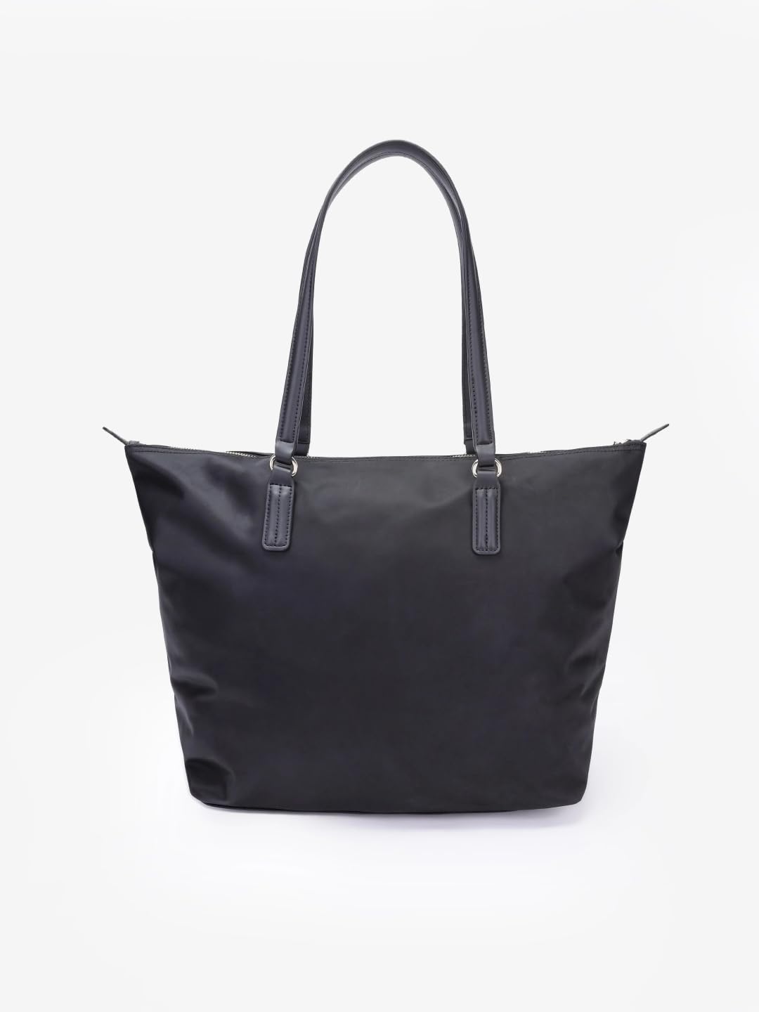 Tommy Hilfiger Solid Black Nylon Tote Bag