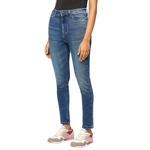 Pepe Jeans Women's High Rise Skinny Fit Jeans