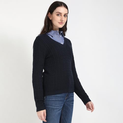Tommy Hilfiger Womens Blue Color Sweater (M)