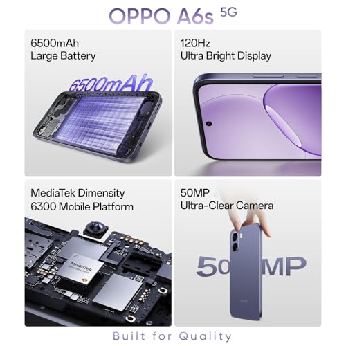 OPPO A6S 5G Smartphone 4GB+128GB Purple