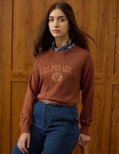 U.S. Polo ASSN. Women's Cotton Casual Sweater (UWAW25SWE209