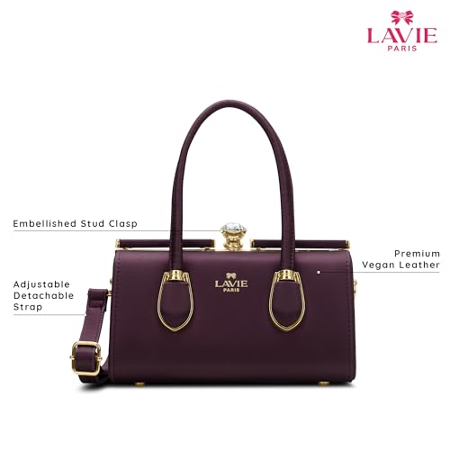 LAVIE PARIS Women's Gazelle Frame Satchel Bag | Satchel Handbag for Work | Ladies Purse | Stylish Shoulder Bag | Gift for Women