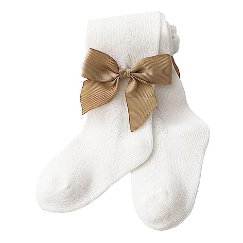 Hopscotch Baby Girls Cotton & Spandex Solid Regular Stockings In White Color For Ages 12-24 Months (Sl-3975731)