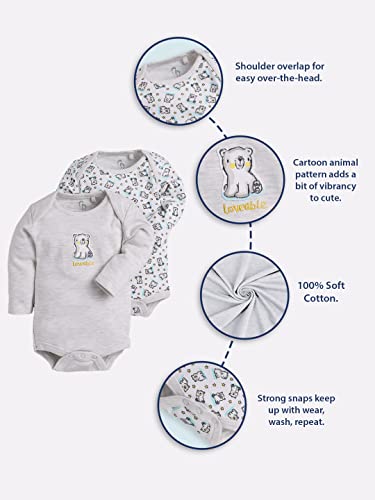 BABY GO 0-3M,3-6M,6-9M 100% Pure Cotton Romper/Sleep Suit/Comfort fit/Bodysuit for Baby Girls (Combo Pack of 2)