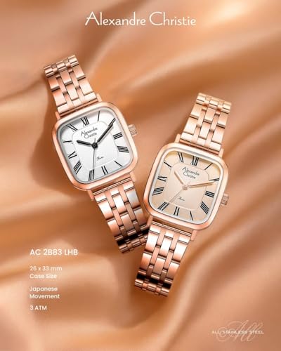 Alexandre Christie 2B83LHB Women's Classic Quartz 26mm (White)