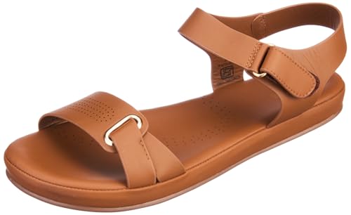 Woodland Women's Tan SOFTY Sandal-7.5 UK (41 EURO) (LSO 403)