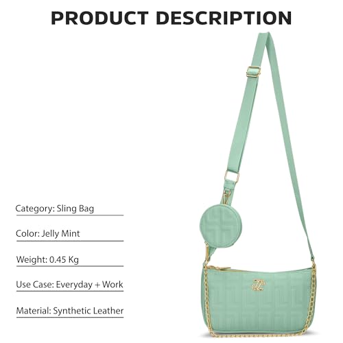 Lavie Signature Women's Quilt Pagan Crossbody Sling Bag | Ladies Purse Handbag | Gift For Women