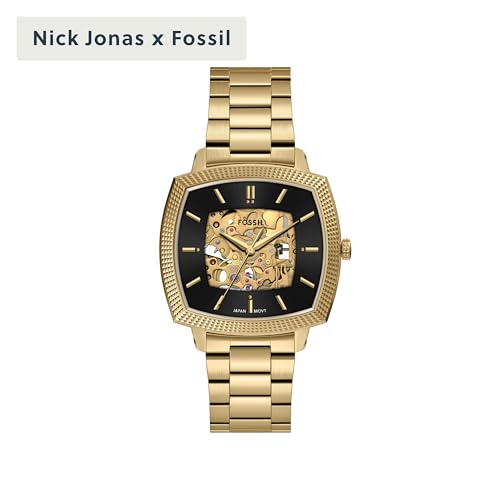 Fossil x Nick Jonas Machine Luxe Gold Watch LE1218