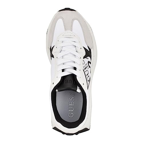 Guess Womens Calebb3Sneaker, White/Black 144, 4 UK