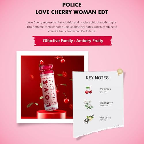 Police Love Cherry Eau de Toilette for Women - 100ml