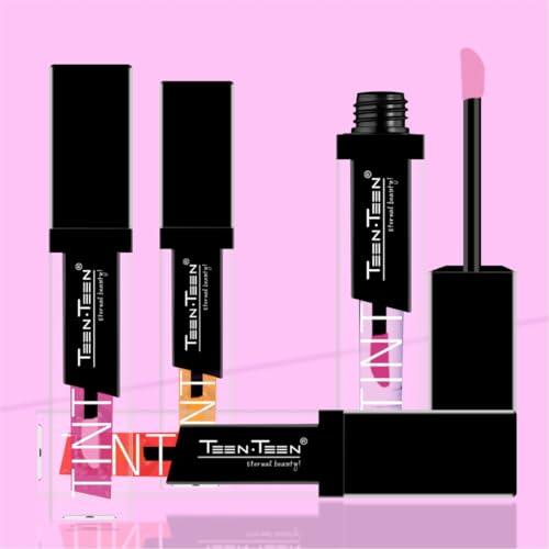 TEEN TEEN Lip Tint Seductive, Lightweight, Long Lasting, Hydrating & Natural Finish, Non-Sticky, Smooth Application, Glossy Shine, Nourishing Feel & All-Day Tint | Orange, 4ml