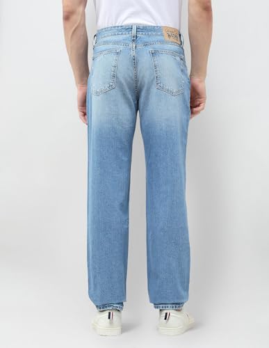 U.S. Polo Assn. Denim Co. Men's Shawn Relaxed Fit Blue Jeans (UDJEN1987_Blue_34)