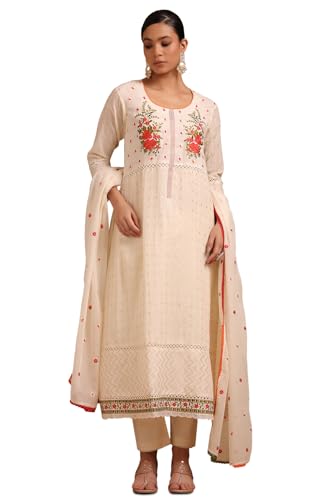 Soch Women's Cotton Salwar Suit (EWS5CD21990_Off White