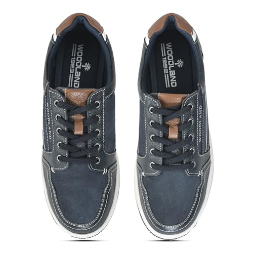 Woodland Men's Navy Softy Milled Casual Shoes-9 UK (43 EU) (OSNK 6215024)