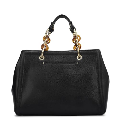 Da Milano Leather Satchel for Women - Black
