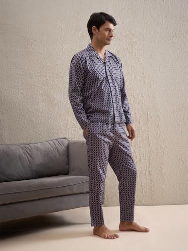 Sweet Dreams Men Gentlemen Printed Pant Set Black