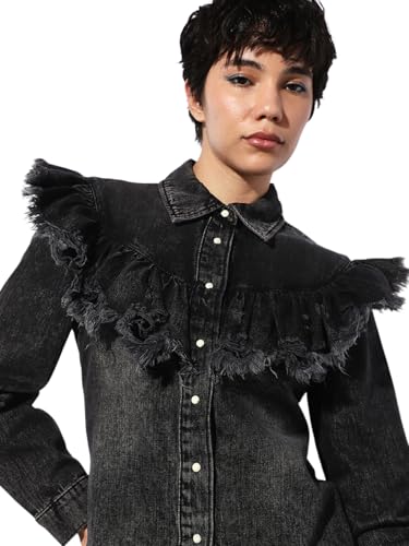 ONLY Women's Regular Fit Black Jacket
