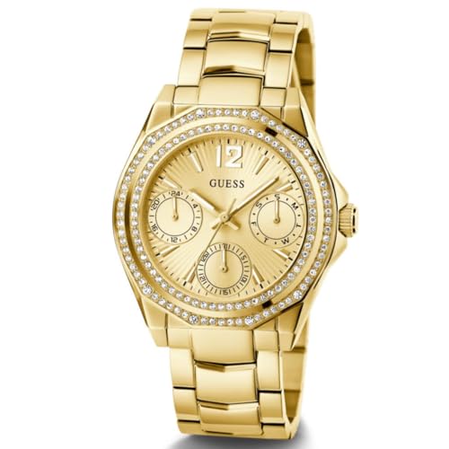 GUESS Ritzy Champagne Round Dial Analog Women's Watch - GW0685L2