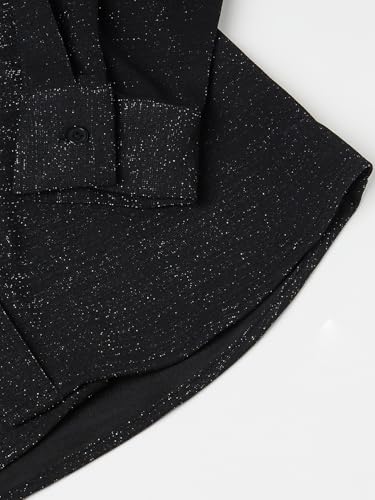 Max Boys Embellished Regular Fit Shirt (Black_10-12 Y)