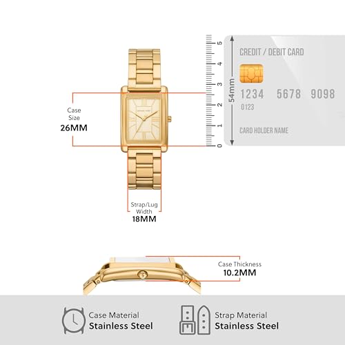 Michael Kors Essex Gold Quartz Stainless Steel Watch MK4904
