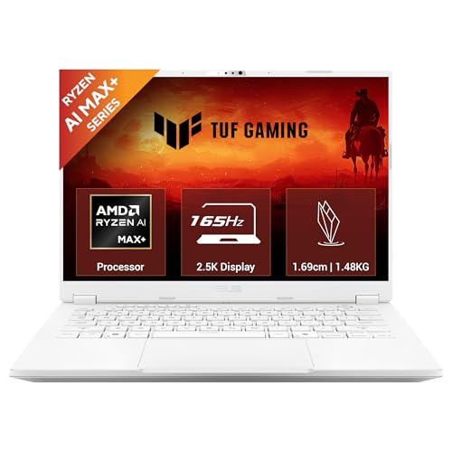 ASUS TUF A14 (2026),AMD Ryzen AI MAX+ 392,AMD Radeon 8060S iGPU,32GB RAM,1TB SSD,QHD+,14"(35.5 cm),Windows 11,M365 Basic(1Y)* Office 2024,Moonlight White,1.48 Kg, FA401EA-RG019WS,Creator/Gaming Laptop