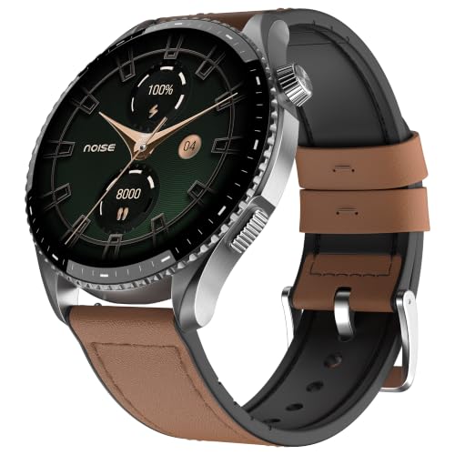 Noise Newly Launched Halo 3 Smart Watch with 1.43” AMOLED Display, 1000 NITS Brightness, Premium Metal Design, Powered by AI Pro, AI Transcription, Morning Briefs, 7-Day Battery(Vintage Brown)