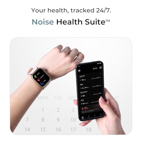 Noise Pulse Hyper Smart Watch with 21 Days Battery, 1.85" Display, AI Watch Faces, 100+ Sports Modes, Health Suite, SpO2 & Heart Rate Monitor, 1ATM Water Resistant(Denim Blue)