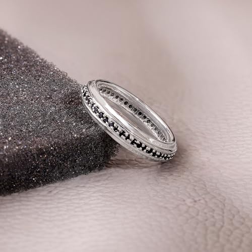 GIVA 925 Silver Dapper Ring For Him, Fixed Size, Indian -20 | Gifts for Men and Boys | With Certificate of Authenticity and 925 Stamp | 6 Months Warranty