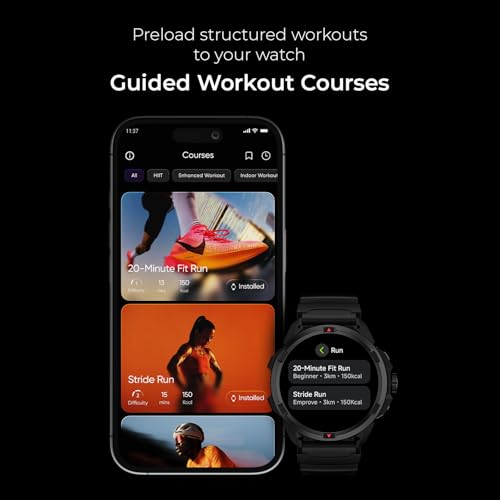 Noise Endeavour Pro Outdoor Rugged Military Smart Watch, Titanium Alloy Bezel, Dual-Band GPS, 164ft Water Resistance, 28 Days Battery on Standby, AI Companion, for iOS & Android (Carbon Black)