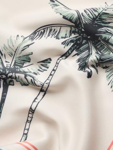 The Souled Store Hawaiian Shirt: State of Mind Men and Boys Short Sleeves Collared Neck Printed Polyester Lightweight Wrinkle-Resistant Oversized Holiday Shirt