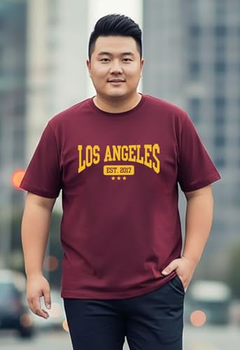 Khakey Mens Round Neck Half Sleeve Pure Cotton Plus Size T-Shirt| Charcoal Melang, Maroon, Black Tshirt | Pack of 3