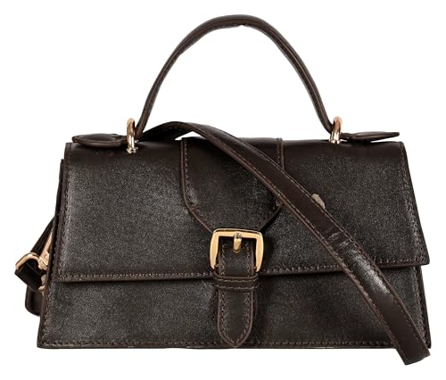 eske Willow Genuine Leather Womens Satchel (Brown)