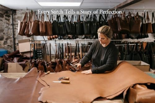THE MERCIFUL Genuine Leather Handcrafted Luxury Handbag For Women Model No.Tm02 (Brown)