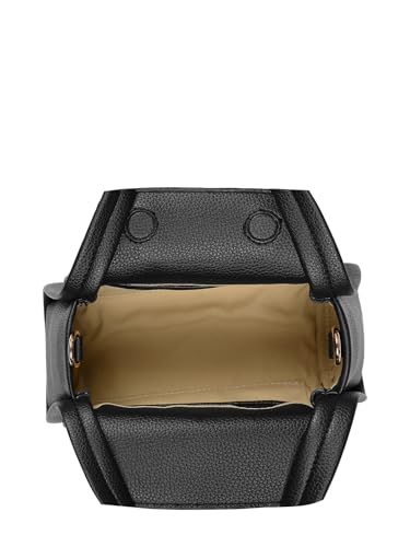 eske Adeline Vegan Leather Women Satchel (Black Saffiano)