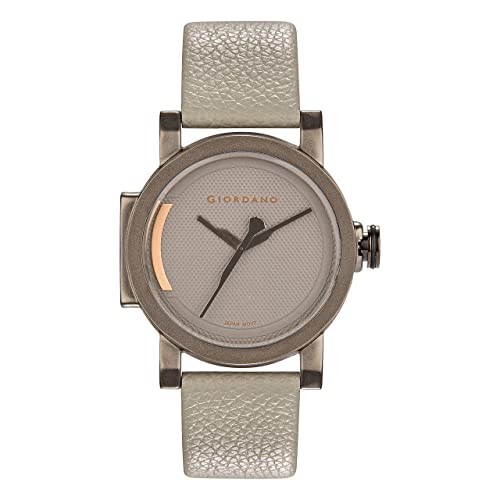 Giordano Dapper Collection Analog Watch for Men and Leather Strap Wrist Watches for Men for Casual & Formal Wear - GD-4063