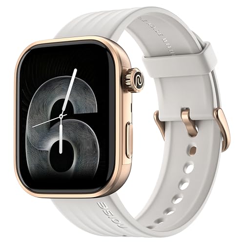 Noise Pro 6 Smart Watch:Intelligent AI, Endless AI Watch Faces, AI Companion, 1.85” AMOLED, EN2 Processor, Nebula UI 2.0, Emergency SOS, Compatible with iOS & Android(Ivory Gold)