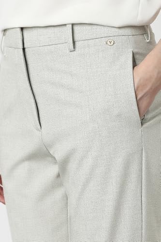Van Heusen Women Grey Print Formal Trousers