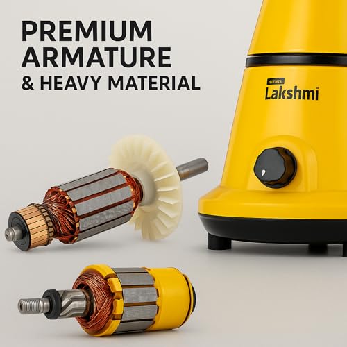 Maha Lakshmi® Mixer Grinder 750W | 3 Stainless Steel Jars (Grind, Store & Multipurpose) | Heavy Duty Copper Motor | Powerful 3 Speed Control | Best Kitchen Mixer Grinder with 2 Years Warranty, Indian