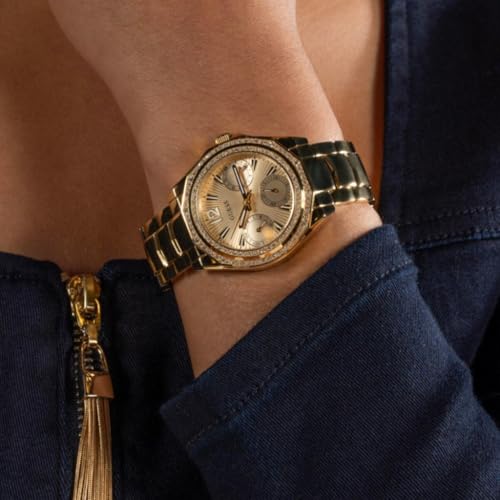 GUESS Ritzy Champagne Round Dial Analog Women's Watch - GW0685L2