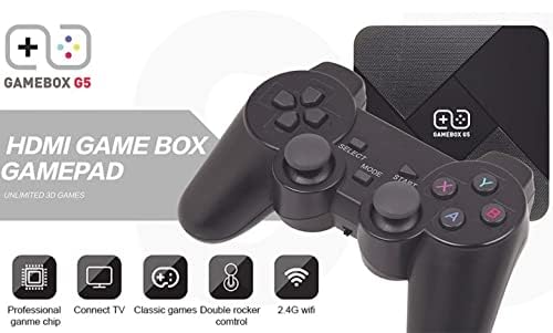 GSH Video Game Box G5 WiFi 4K HD Super Console X 20+ Emulator 60000+ Games Retro TV Box Video Game Player for CPS, GB, GBA, GBC, MD, SFC, FC, N64, PS1, PSP and Wireless Gamepad Controller. (128 gb)