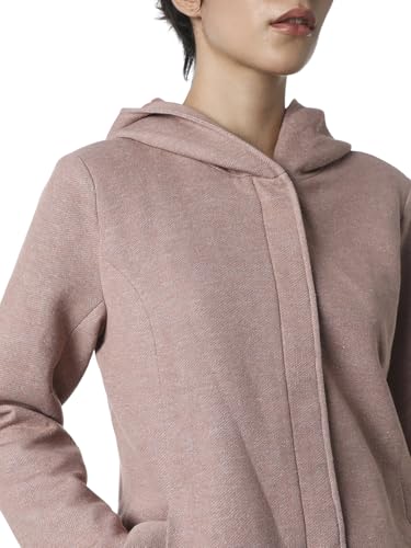 ONLY Women's Solid Regular Fit Pink Jacket